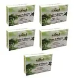 Subaxo Herbal Neem & Aloevera Soaps | Glycerine Soap| Anti Acne & Anti Pimple Soaps| Refreshing Neem Soaps | Skin Glowing Ayurvedic Soap | ( 75g Each , Pack Of 5) For Women, Girls, Men & Boys