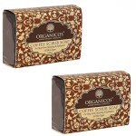 Organicos Coffee Scrub Bathing Bar Soap For Deep Pore Clensing & Exfoliation, 100 gm (Pack of 2)