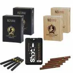 ROYAL SWAG Herbal Cigarette Regular, Clove Flavoured (80 Sticks) 100% NO Nicotine & NO Tobacco - Helps To Quit Smoking (Smoking Cessation) With 100% Natural 20ML Shot Anti Addiction Spray | Pack Of 80
