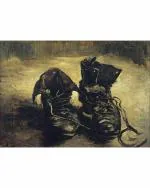 DECOR ADVENTURES A Pair of Shoes by Van Gogh Wall Painting 14 x 18 inch