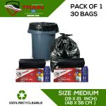 BRUZZLINE Garbage Bags For Home medium Size biodegradable Dustbin Cover 30 pcs Medium 20 L Garbage Bag (30Bag )