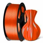 Protomont TECHNOLOGIES FiLAMONT PLA Silk Filament 1.75mm, 3D Printer Filament, Shiny Silk 1.75 PLA Filament, 1kg(2.2Lbs)/Spool (Silk Orange)