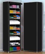 Lifewit Black 6 Tiers Multipurpose Foldable Wardrobe Organizer