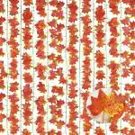 PRIMOH Orange Maple Grape Leaf Ivy Vine Hanging For Home Office Decor. Artificial Plant Set of 10(7.5ft each)