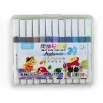 TLISMI Single Head Colorful Acrylic Marker Set Quick-Drying Non Toxic Fine Tip Water-Based Odourless Permanent Ink Colored Pens for DIY, Canvas Art & Craft, Rock, Fabric Painting (Set of 24 Colors)