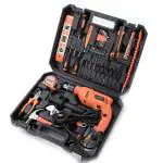 Cheston Orange Plastic, Carbon Steel 13Mm Drill Kit 600W Powerful Impact Drill Machine Kit ()