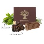 ATARSTORY Oudh Oud Organic Long-Lasting Bambooless Incense Stick Fresh & Pure Agarbatti for Pooja, Prayer, Worship, Festivals, Occasions, Aroma Home Fragrance (40 Sticks)