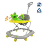 Dash Butterfly DLX Baby Walker with Music n Light & Parental Handle for Kids (Capacity 20kg| Yellow)