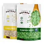 Nutraj Raw Seeds Combo Pack 400g, Pumpkin Seeds 200g, Sunflower Seeds 200g | Raw Seeds for Eating