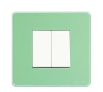 Kolors 16 Module, Modular Switch Plate & inner plate (Turquoise Green) [Kredo Java] [Compatible only with KREST & KREDO Switches] [Package contains only cover plate & inner plate]