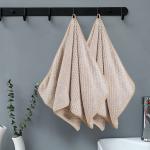 LINEAR Microfiber Hand Towel Highly Absorbent Hand Towels for Bathroom Soft Hand Microfiber Face Towel Towel for Men, Women,Gym (SIZE-75x35) (Cream)