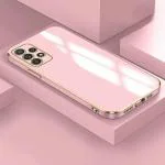 Rakulo Samsung Galaxy A23 4G Electroplated Chrome 6D Back Case Cover |Camera Protection|Shock Proof|Slim Fit (Pink)