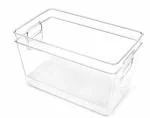LISHONN Clear Acrylic Pantry Organizer Bin Food Storage Fridge Kitchen (Size- X-Small | Pack of 02)