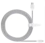 Tech Gear Micro USB Cable 3 m 10ft Long MICRO USB Cable Rapid Charger Sync USB Wire Z3X (Compatible with android mobile, White, One Cable)