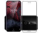 Shagya Black Tempered Glass Screen Protector With Wipes Kit For Nokia 6.1 Plus (Set Of 2)