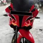 THETRISHAFAB Pulsar RS 200 Red LED Angel Eyes Ring Light Projector Lens