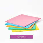 QinPin Kitchen Cleaning Sponge - Soft Cellulose Dual-Sided Scrub Pad, Washable Cleaning Cloth, Scrub Pad for Dishes and Surfaces (Pack of 5)