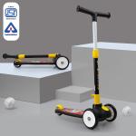 NHR Smart Kick Scooter , 3 Adjustable Height, Foldable, PVC Wheels for Kids, Capacity 35kg (3+ Years, Black)