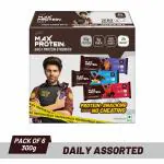RiteBite Max Protein Daily Assorted - Choco Almond x 2, Choco Berry x 2, Choco Classic x 2 (Pack of 6), 300g