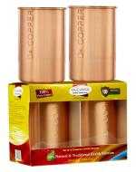 Dr. Copper Pure Copper Seamless Drinking Serving Water Glasses 500 ml (Set of 4)