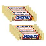 Snickers Almond Filled Chocolate Bar, Loaded with Nougat & Caramel, Pack of 10, 45g