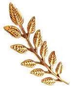 PELUCHE The Leafy Affair Gold Rhodium Plated Premium Lapel/Brooch Pin For Men