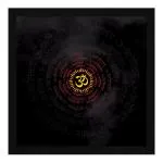 ArtX Multicolor Om Namah Shivaya Red Black Wall Art Painting 13 X 13