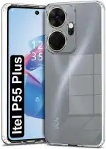 PAEDICON Back Cover for Itel P55 Plus (Transparent, Grip Case, Silicon, Pack of: 1)