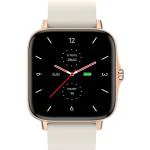 Truee Genx Pro Bluetooth Calling 1.7 Inch Curved Hd Display Workout Modes Stress Monitor Smartwatch Gold Strap, Free Size