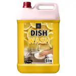 BLISS & BLUSH Dishwash Liquid 5 Liter Yellow With Fresh Fragrance Powerful Grease Cleaner Removes Toughest Stains 50% Less Scrubbing Leaves No Residue
