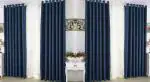 Indian Online Mall Blue-Lc Polyester Eyelet Curtain, 4X9Ft (Pack Of 4)RRPC