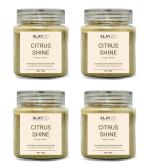 Slayzo Citrus Shine Plant Based Hair Powder Mix For Revitalizing Hair & Enhancing Shine 400 g (100g X 4 Pack)
