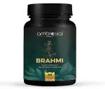 Ambrosial Brahmi Tablets 500 mg EACH Bacopa Monnieri Capsules | High Strength Brain Nootropics supplements to Enhance Memory, Focus, Mental Performance & Energy (Pack of 1-60 Capsules)