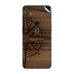 GADGETSWRAP Printed Vinyl Skin Sticker for Oneplus Nord N10 (5G) - wood-compass