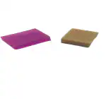 Vrundavan Farms Handmade Pure Herbal Glycerin Lemon Quartz Crystal Inclusion Square Lemon Color Soap Bar-a19