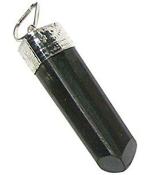 Astroghar Natural Black Tourmaline Alloy Black Pendent For Men And Women