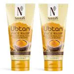 NutriGlow NATURAL'S Ubtan Face Wash With Haldi, Chandan & Rose Water, All Skin Types 100gm Each (Pack of 2)