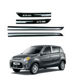 Enexoya Maruti Suzuki Alto 800 Door Side Beading Mould (Silver,Black) 4 pcs