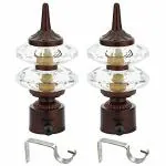 MADHULI Copper Diamond Curtain Bracket Curtain Knobs Curtain Finial & Support 11 x 6 cm (Pack of 2)