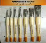 WESTON BRUSH CORPORATION Paint Brushes Set Kit Artist Paintbrush Multiple Mediums Brushes with Nylon Hair for Artist Acrylic Aquarelle Watercolor Gouache Oil Painting for Great Art 01