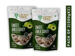 Living Tree 1000 gram Sweet Amla Candy Indian Goosberries |Sun Dried| HEALTHY SNACK|Helps In Hair Health | Pack of 2 (500 gram X 2)