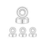 Jaspo Silver Abec 7 High Precision 608Zz Multifunction Ball Bearing For Skateboards - PACK OF 4