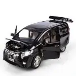 Ktrs Enterprise 1:24 Diecast Alloy Car Model Toyota Alphard Mpv Metal Toy Car Wheels Simulation Sound Light Pull Back Car Collection Kids Gift(Colors As Per Stock)