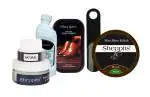 Sheppits Premium Shoe Shiner (Neutral), Shoe Cleaner (Natural), Shoe Polish (Brown), Shoe Horn (Black), & Shoe Cream (Natural) Combo | Shoe Care Kit