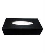 CARMATE Leatherite Dashboard Tissue Box with Tissue Papers (Black)