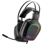 Nitho Titan PRO 7.1 Surround Sound PC, PS4 and PS5 Supporting Gaming Headset with Cardioid Mic and Multi-Effects RGB Light (Black)