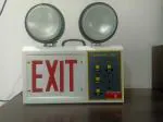 PYRO GUARD  Industrial Emergency Light with Exit Sign for indrusties, Battery Powered