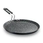 Prestige Durastone Hard Anodised 6 Layer Non-Stick Omni Tawa, 25 cm (Black)