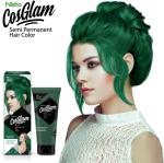 Nisha Cosglam Semi Permanent Hair Color for Unisex, Infused Conditioner, Glossy Finish, No Ammonia, No Peroxide & Non Oxidative, Vegan Highlights Hair Dye 120g #41 Crazy Green
