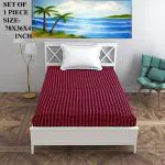 FurnElite Home Decor Cotton Mattress Cover Gadda Cover for Single Bed with Zip/Chain 78x36x4 inch, Set of 1 Multicolour (Multi, 4 inch)